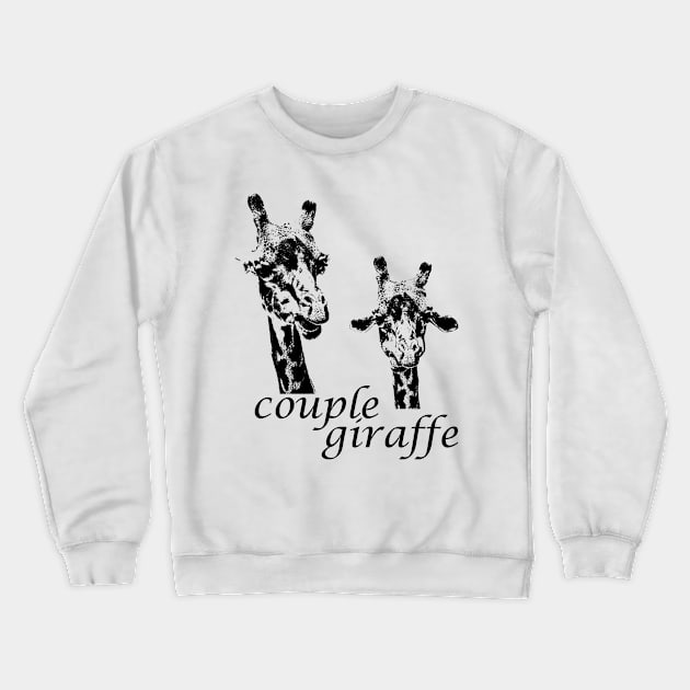 Couple Giraffe Crewneck Sweatshirt by hudayadi